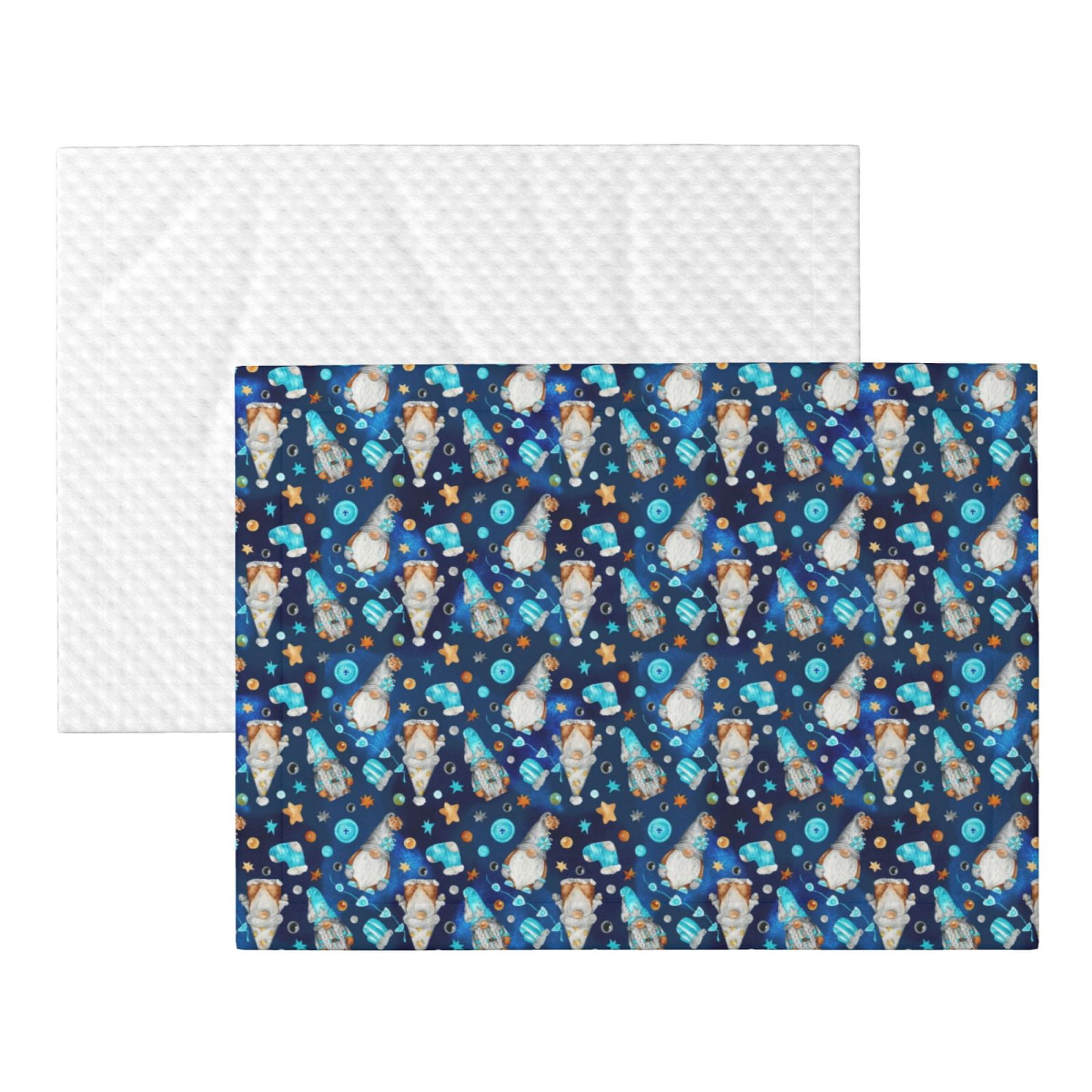Naloa Ice blue old man cute winter Dog Blanket, 3 Sizes Cat Blanket for Indoor Cats Large Medium Small Dog Gifts-Small