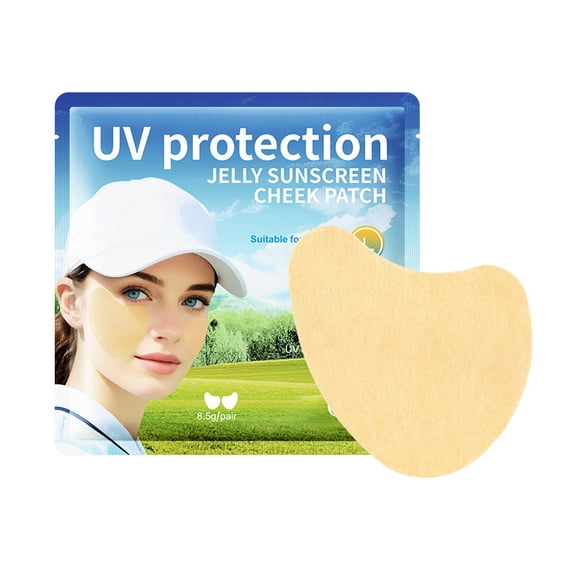 Protection Jelly Sunscreen Cheek Patch - 360 Minutes Long-Lasting /UVB Blocking Hydrating And Soothing Patches For Outdoor Activities 8.5ml