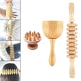 thumbnail image 4 of MERIGLARE 3Pcs Massage Tools, Lymphatic Drainage Wood Muscle Pain Relief Handheld Mushroom, 4 of 9