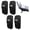 Black, variant on Sekonow 4 Pack Mini Foldable Keyboard Stand for Desk, Portable Computer Keyboard Riser with 3 Adjustable Angles, Self-Adhesive Zinc Alloy Laptop Stand Lift Feet, Silver