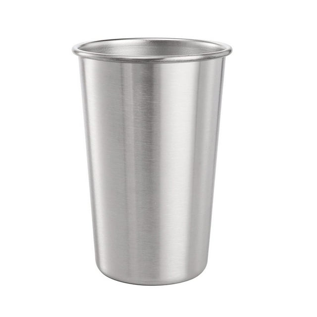 Pompotops Tasse à Boire 350ml Tasse en Acier Inoxydable Camping Fête Gobelet Café Bière Liquidation