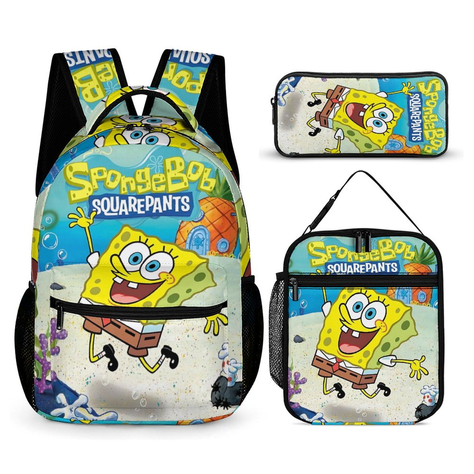 Blue Sky Studios Spongebob rugzak voor kinderen, kleine school- en reistas voor jongens en meisjes
