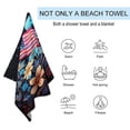 thumbnail image 2 of Independence Day Of The United States Flag Ultra Fine Fiber Beach Towels for Travel And Quick Drying Absorbent Towels for Swimming, 2 of 7