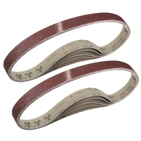 

1-inch X 30-inch Sanding Belt 60 Grits Sand Belts for Belt Sander 10pcs