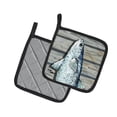 thumbnail image 2 of Carolines Treasures 8490PTHD Fish Mullet Pair of Pot Holders, 7.5HX7.5W, multicolor, 2 of 2