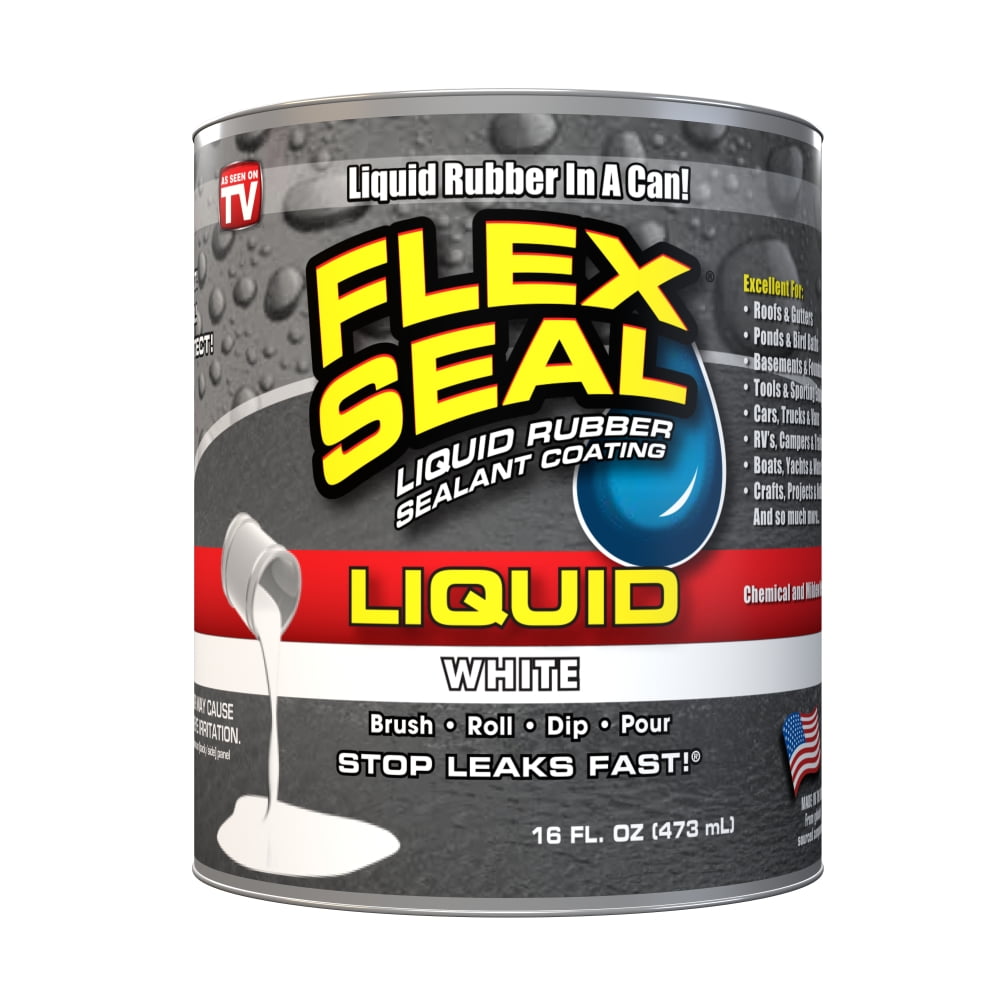 Flex Seal Liquid Rubber Sealant Coating, 16 oz, White