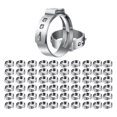 thumbnail image 1 of 60PCS 3/4 Inch PEX Clamps, Stainless Steel Single Ear Hose Clamps, 1 of 5