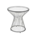 thumbnail image 2 of Home Square Modern Round Metal End Table in Chrome - Set of 2, 2 of 7