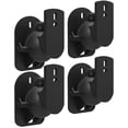 thumbnail image 1 of 4PCS Universal Speaker Wall Mount Bracket Ceiling Stand Clamp with Adjustable Swivel and Tilt Angle Rotation, 1 of 6