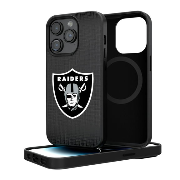 Las Vegas Raiders Linen Logo iPhone Magnetic Bump Case