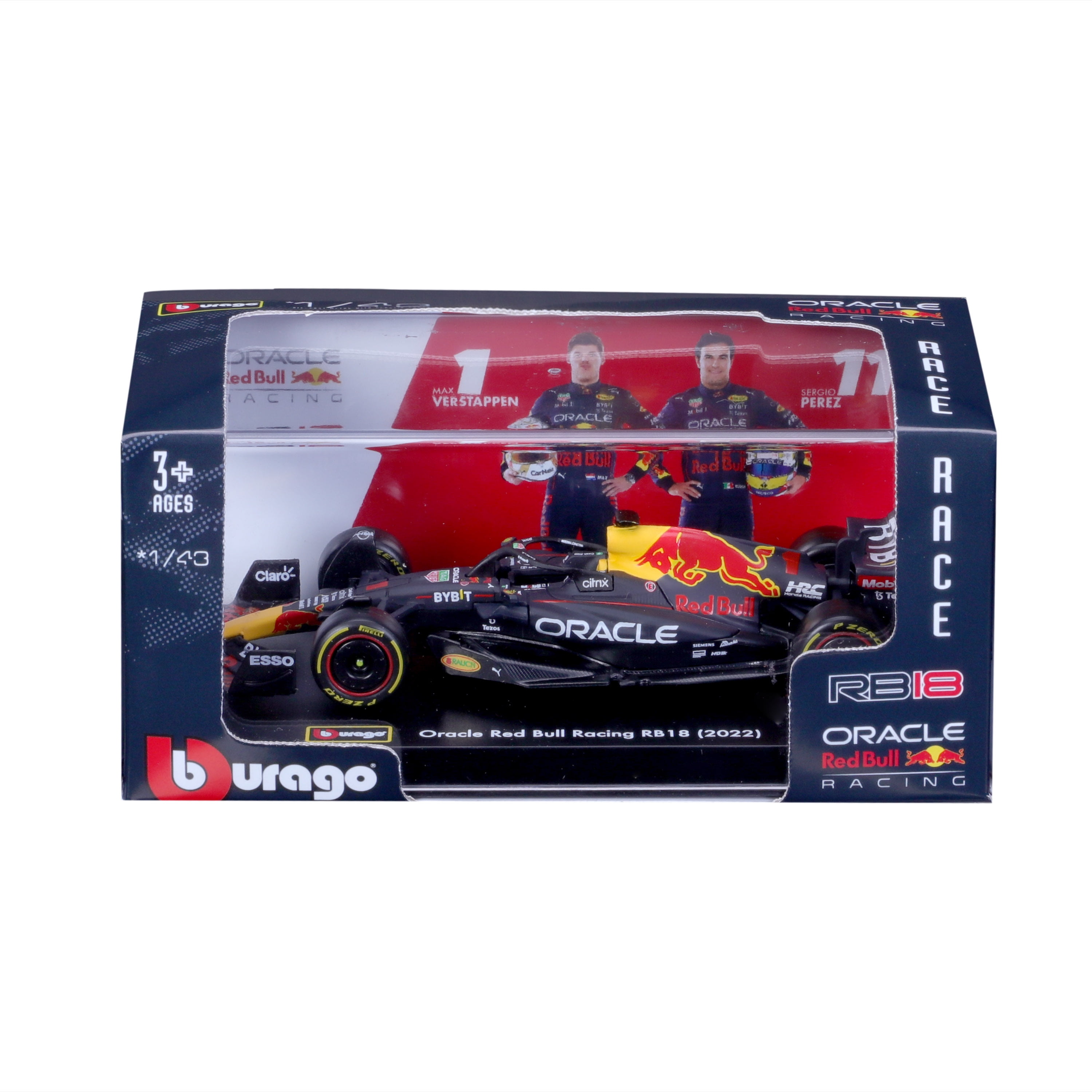 Bburago 1:43 Scale Formula Racing Play Vehicle Race Car 1 Piece in a Display Case of Assorted Formula Teams (Styles May Vary)
