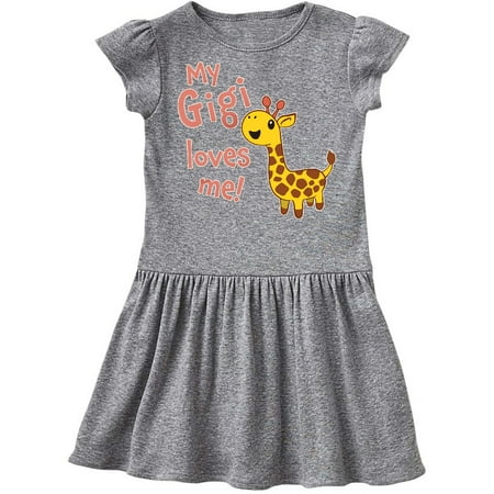 

Inktastic My Gigi Loves me- cute giraffe Gift Toddler Girl Dress