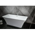 thumbnail image 5 of Lexora LD901159A1C0000 59 in. Vinter Freestanding Bathtub with Chrome Drain, Acrylic - White, 5 of 5
