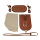 thumbnail image 4 of Kit para hacer bolsos de cuero sintético, hecho a mano, con cierre de seguridad, kit de costura para bolsos de cuero, tejido a mano. Marrón, 4 of 9