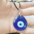 thumbnail image 4 of Blue Devil's Eye Pendant Chain Evil Eye Necklace Unisex Gift, 4 of 5