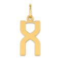 thumbnail image 1 of Diamond2Deal 14K Pendentif Initiale Lettre X en Or Jaune pour Femmes, 1 of 3