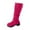 Hot Pink, variant on Women's Fashion Casual Fall And Winter Versatile Pointed Buckle Trouser Boots High Heel Boots High Heel Ankle Boots Hot Pink 9