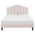 thumbnail image 5 of Modway Elise King Performance Velvet Platform Bed in Pink, 5 of 10