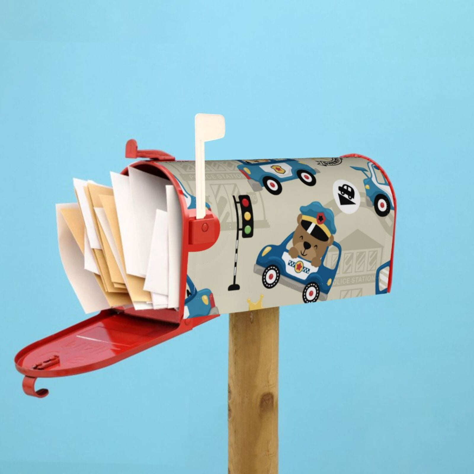 Kdxio Magnetic Mailbox Cover 21x18 in Mailbox Cover Outdoor Decoration Holiday Mailbox Covers for Home Garden Yard-21x18 in
