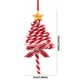 thumbnail image 1 of 1 pieza de adorno para árbol de Navidad, arcilla suave, bastón de caramelo rojo y blanco, Papá Noel, alce, piruleta, colgante, regalo familiar de Año Nuevo, Navidad 2023, 1 of 5