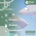 thumbnail image 2 of Pura Vida ECO Laundry Detergent Sheets, Unscented, 3 pack, 90 count, 180 loads, 2 of 8