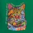 thumbnail image 2 of Dean Russo If Cats Could Talk Cat Lover Womens Slim Fit Junior Tee, Kelly, X-Large, 2 of 6