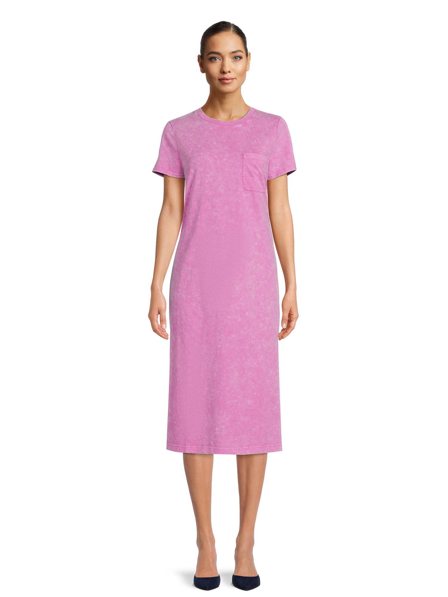 Time and Tru Women's T-Shirt Midi Dress
