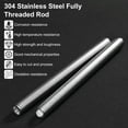 thumbnail image 2 of Uxcell 20-Pack Fully Threaded Rod, M5x85mm 304 Stainless Steel Right Hand Thread Bar Studs, 2 of 7