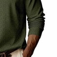 thumbnail image 6 of Yaoyar Mens Henley Long Sleeve Shirts Fall Lightweight Sweatshirts Casual V Neck Slim Fit Pullover T-Shirt, 6 of 6
