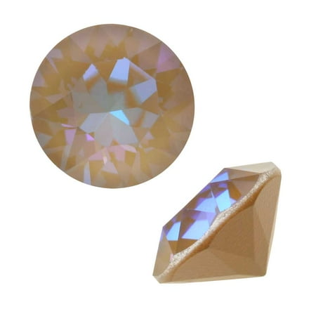 Cappuccino Jewelry - Swarovski Crystal, #1088 Xirius Round Stone Chatons ss29, 12 Pieces, Crystal Cappuccino DeLite