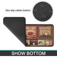 thumbnail image 6 of 2 Piece Coffee Kitchen Decor Rug Set, Home Kitchen Sink Rugs and Mats Non Skid Washable Absorbent Microfiber Kitchen Floor Carpet 17"x47"+17"x30", 6 of 7