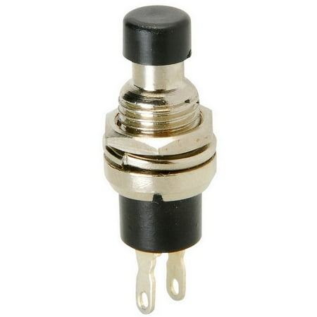 - Momentary N.C. Classic Small Push Button Switch Black