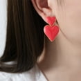thumbnail image 4 of Pendientes de San Valentín, pendientes de San Valentín para mujer, regalos de San Valentín para ella, pendientes de corazón para mujer, joyería de moda para adolescentes, niñas y adolescentes, pendien, 4 of 7