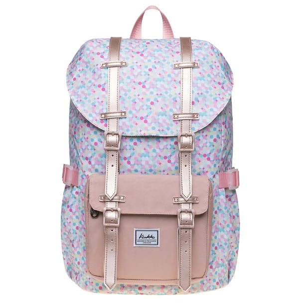 KAUKKO School Travel mochila para universidad flexible con portátil para 15",22L(Nylon/Colordot) KAUKKO EP5-17-COLORDOT