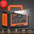 EBL 1000W Portable Power Station, 1000W Capacity Solar Generator, AC Output for Outdoor Camping, Home Backup, Emergency with 100W Solar Panel