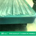 thumbnail image 2 of OWLHAUS Polycarbonate Greenhouse Panels U Connector Profile - 0.2" Thick, 20 Pieces, 2ft Length, Dust & Rain Protection, Fits 6mm, 2 of 8