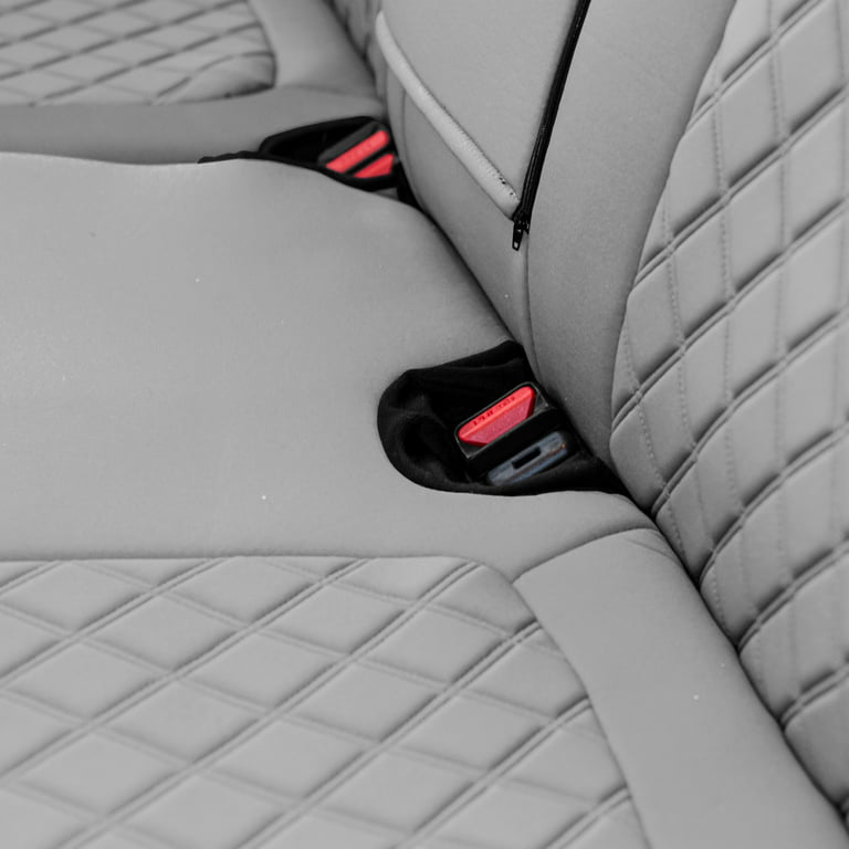 Tlh Solid Gray Full Neoprene Custom Fit Seat Covers for 2017-2022 Honda CR-V LX | EX | EX-L with Water Resistant Neosupreme Insert