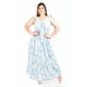 thumbnail image 1 of Maxi vestido floreado Roman Fashion /Tallas Extras, 4335 (Azul cielo) azul 42, 1 of 6