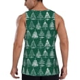 thumbnail image 3 of Gaeub Christmas Trees Men's Athletic Tank Top, Workout Sleeveless Shirts, Running Tank Tops for Gym, Running, Training - Small, 3 of 9