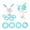 White, variant on Inflatable Throwing Rings Toy, Easter Bunny Themed Game Set Featuring Cute Interactive Design for Youth Outdoor Activity and Backyard Play, Perfect for Easter Party Games and Family Fun Blahzhy
