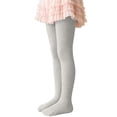 thumbnail image 2 of Zefriona Kids Knitted Cotton Striped Twisted Pantyhose for Dance & Layering – Stretchy Comfort Fit Base Pants, Ages 2–7 Years Gray Size 3T, 2 of 10