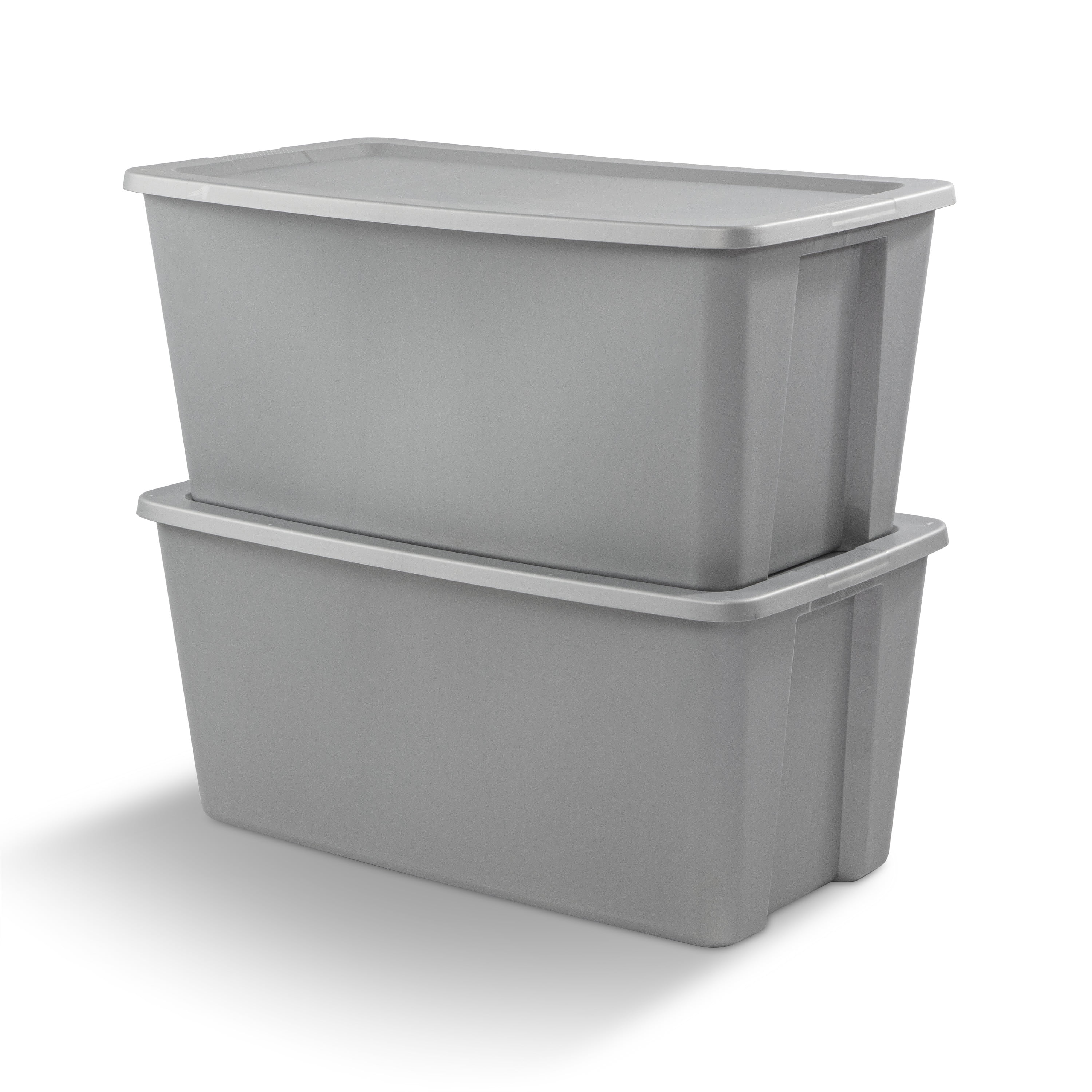 Sterilite 50 Gallon Tote Box Plastic, Titanium