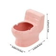 thumbnail image 3 of Iumwxz Personalized Ceramic Ashtray Toilet Modeling Bathroom Desktop Decorative Ornament for Indoor Outdoor Use Living Room Office Car Black, 3 of 6