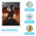 thumbnail image 3 of Diamond Art Kits for Adults, Fantasy Dragon Sunset Scenery 5D Diamond Painting Kits for Adults Beginners, DIY Full Drill Diamond Painting, Gem Art and Crafts 12x16, 3 of 7