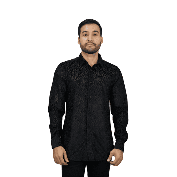 Camisa Caballero Platini MX021 NEGRO 1 pz
