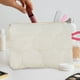 thumbnail image 1 of Bolsa de estética de lana de punto a rayas | Bolsa portátil | Organizador de maquillaje de poliéster en bloques de color 16x11cm | Bolsa ligera con cremallera, mini estuche de viaje, fácil de, 1 of 6