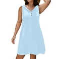thumbnail image 3 of Summer Fashion Womens Dresses Plus Size Solid Color One Shoulder Sexy Dress Black XXXXL, 3 of 8