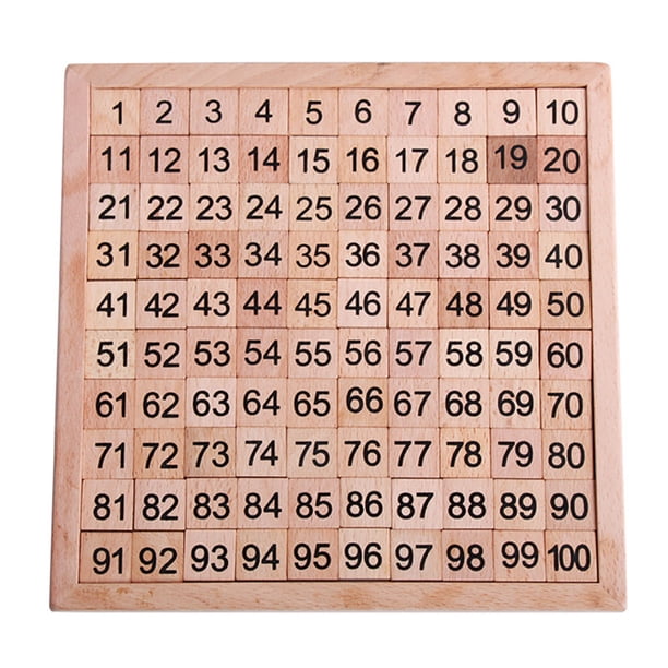 Juguetes De Tablero Digital De 1 A 100 Números Consecutivos, Juguete Educativo Temprano Para Niños, Juego De Matemáticas, Accesorio De Aprendizaje Preescolar, Juego De Juguetes Para Contar Serendint FN002490-00