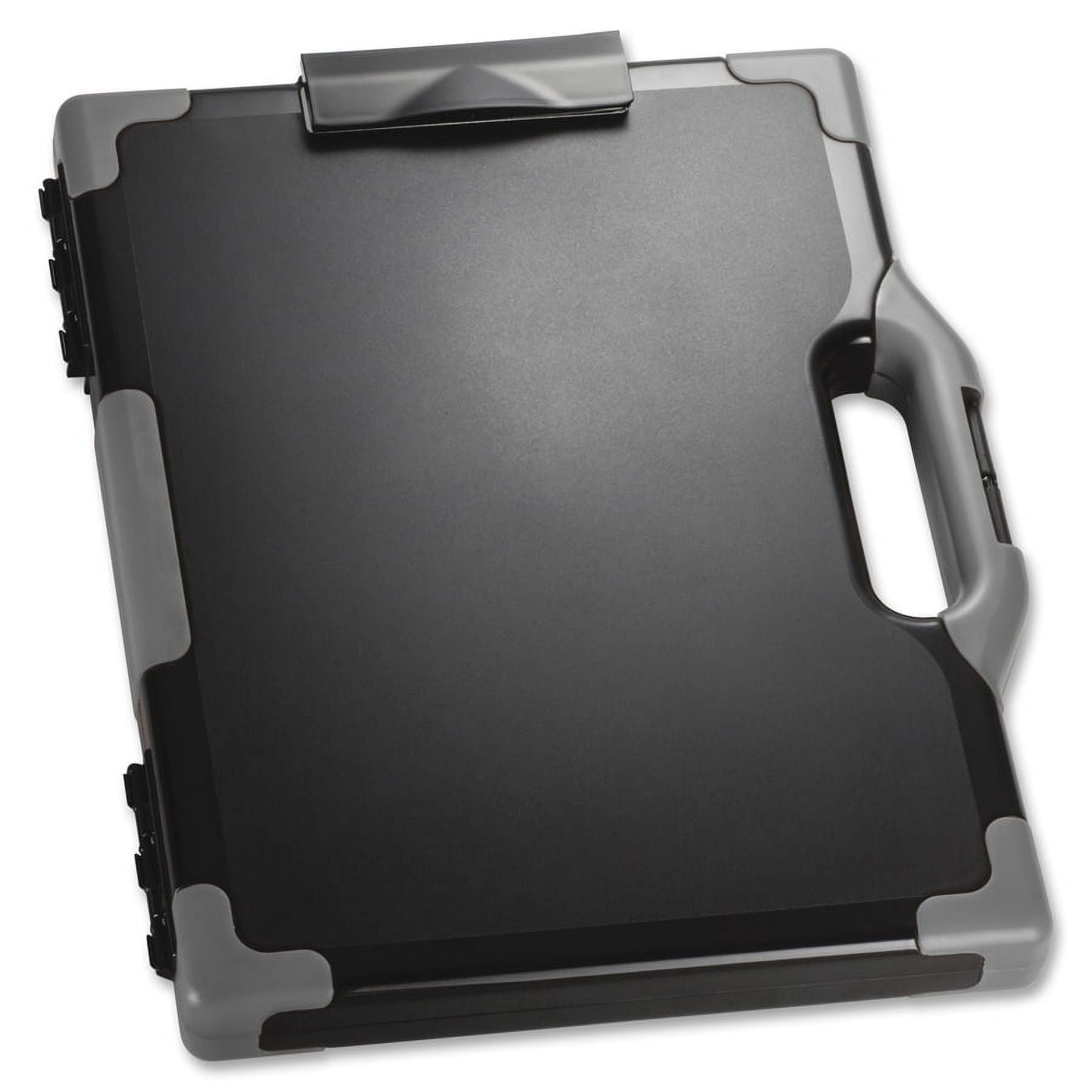 Officemate Carry All Clipboard Storage Box, Letter/Legal Size, Black and Gray (83324)