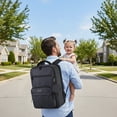 thumbnail image 2 of DUKAP MOM-Pro Expandable Diaper Backpack – Black, 2 of 6